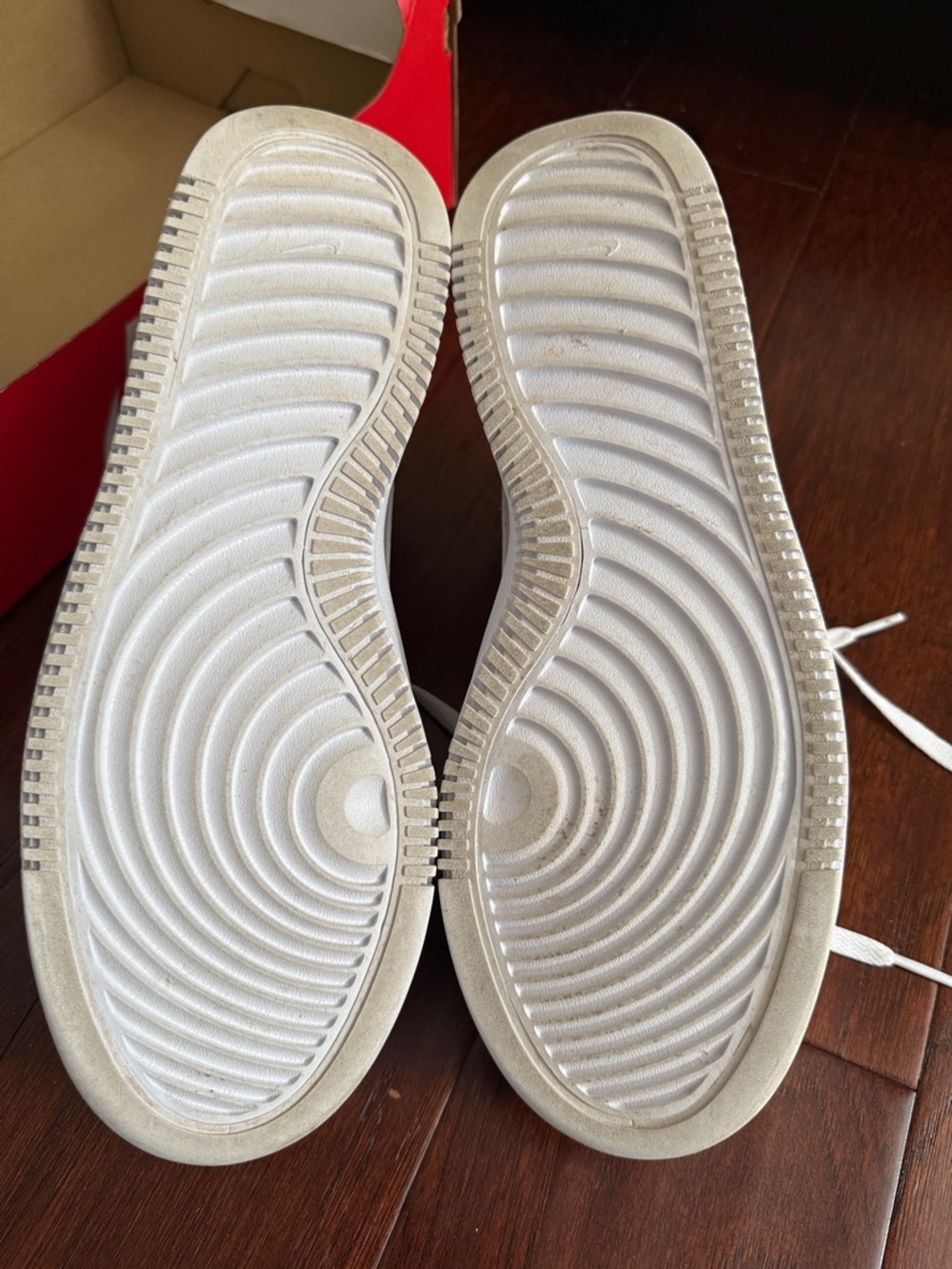 Nike White Court Vision Alta Platform Sneakers - Picture 3 of 5